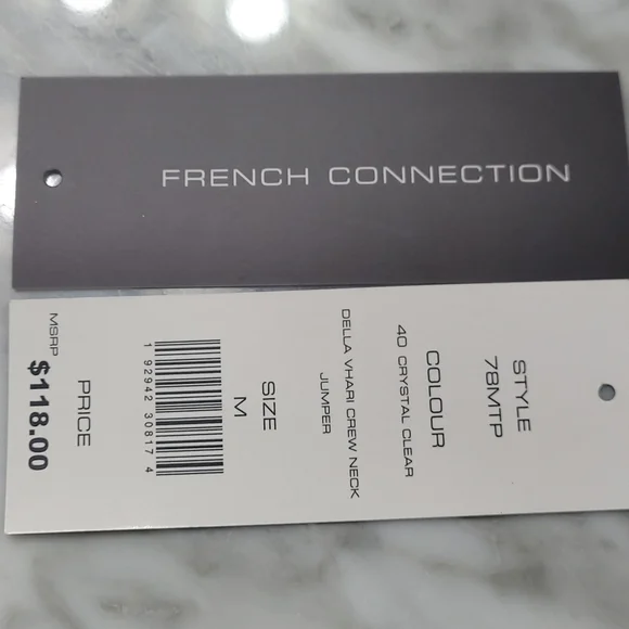 Beautiful light blue sweater by French  Connection in very good condition! M - Picture 6 of 9